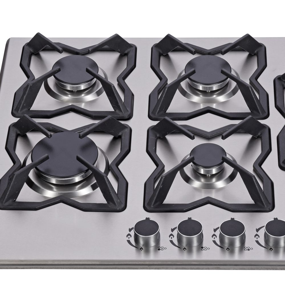 Amazon.com: 34 Inch Gas Cooktop Stainless Steel Built-in 5 Burners Gas  Stovetop LPG/NG Convertible Gas Stove Top Dual Fuel Gas Hob DM5808 :  Appliances